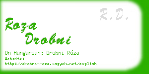 roza drobni business card
